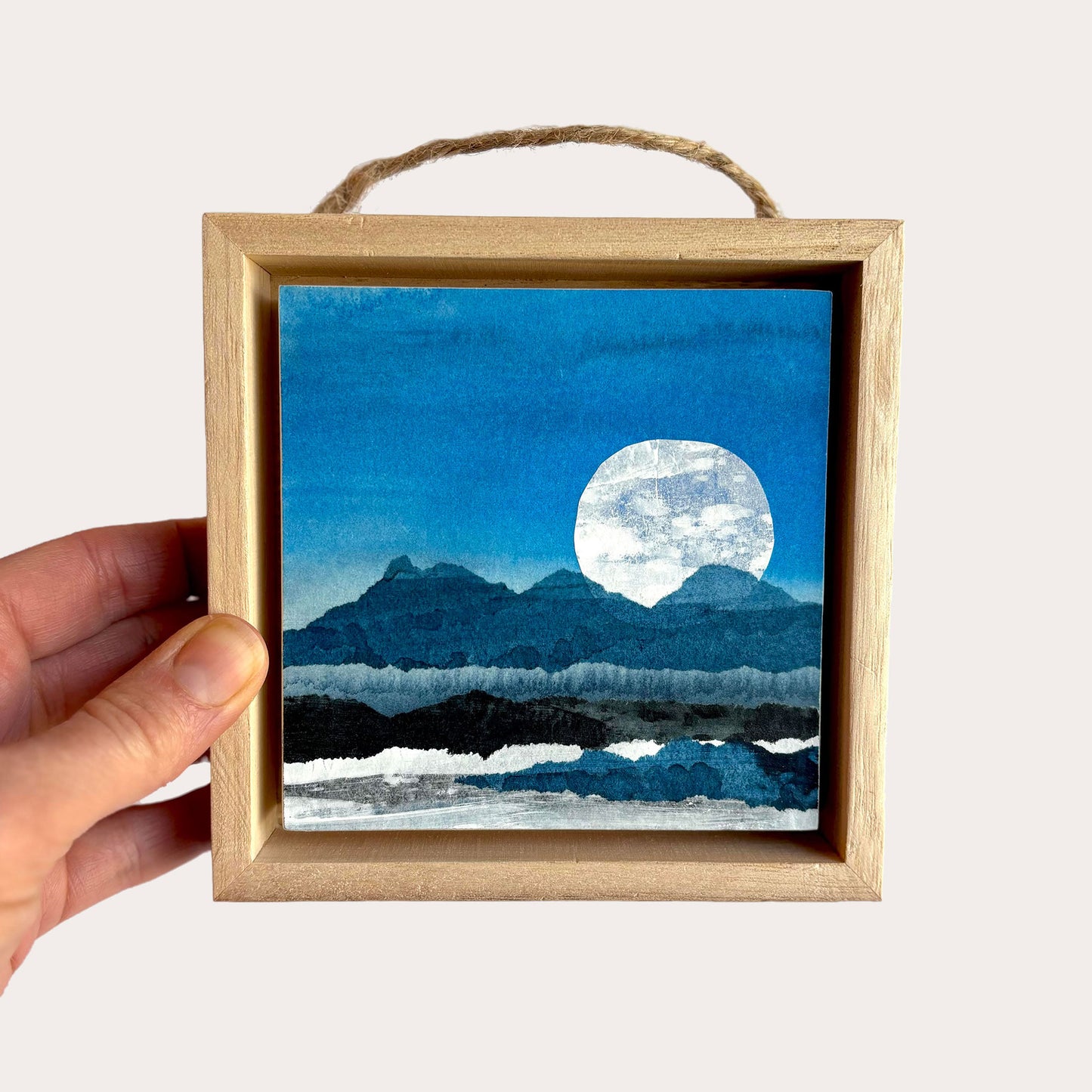 Cobalt Sky II - 4"x4" Original