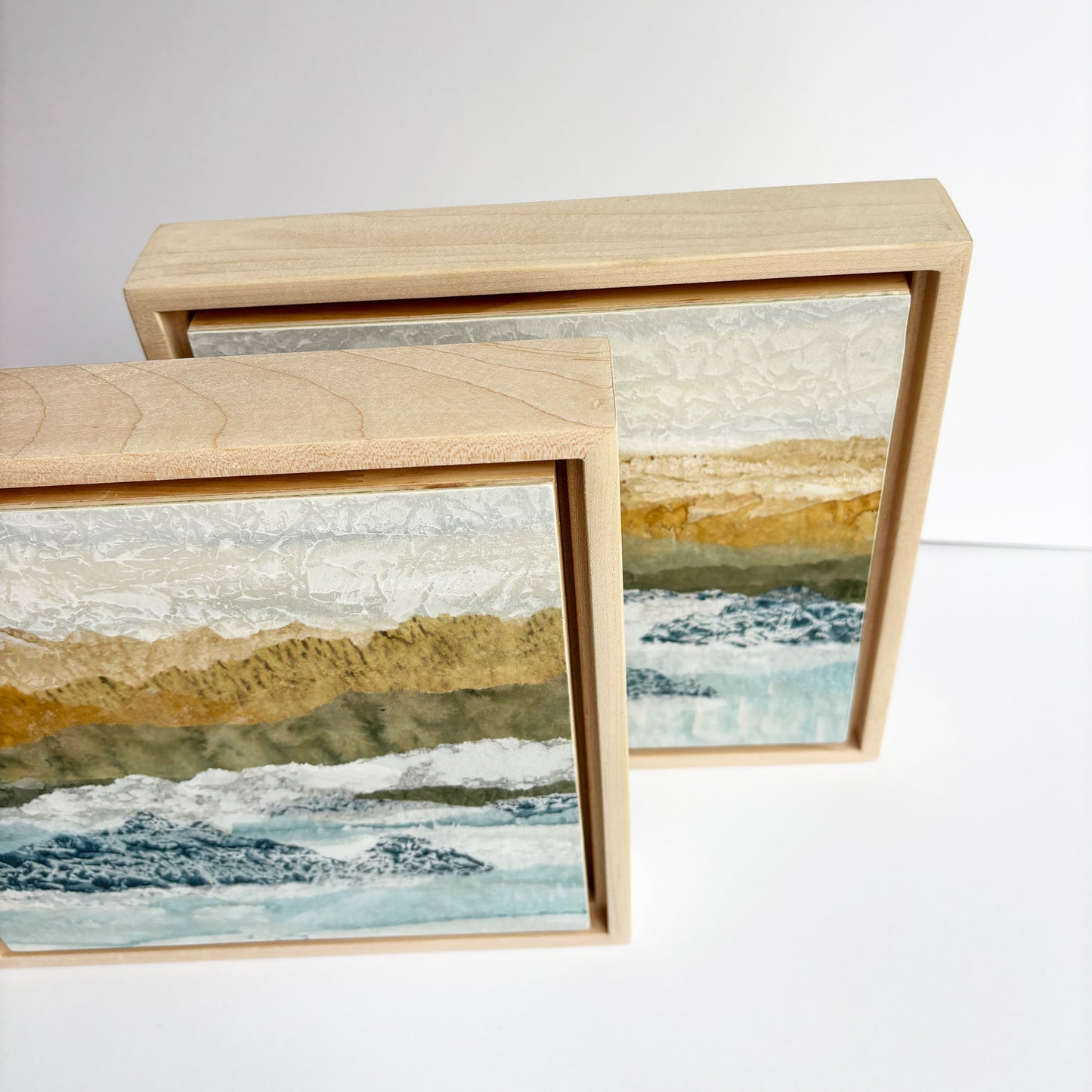 Glowing Shoreline I - 8"x8" Original