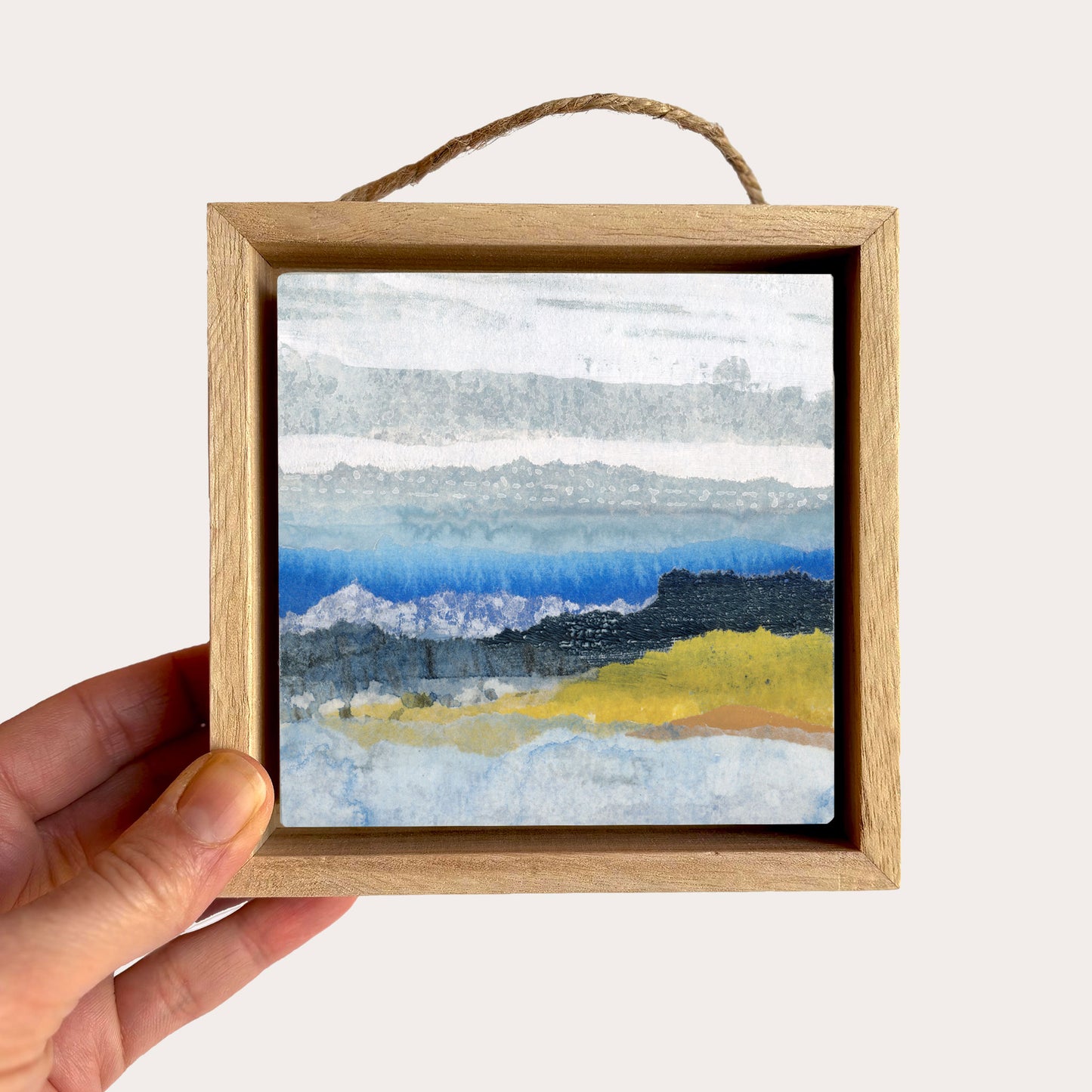 Lemon Lagoon II - 4"x4" Original