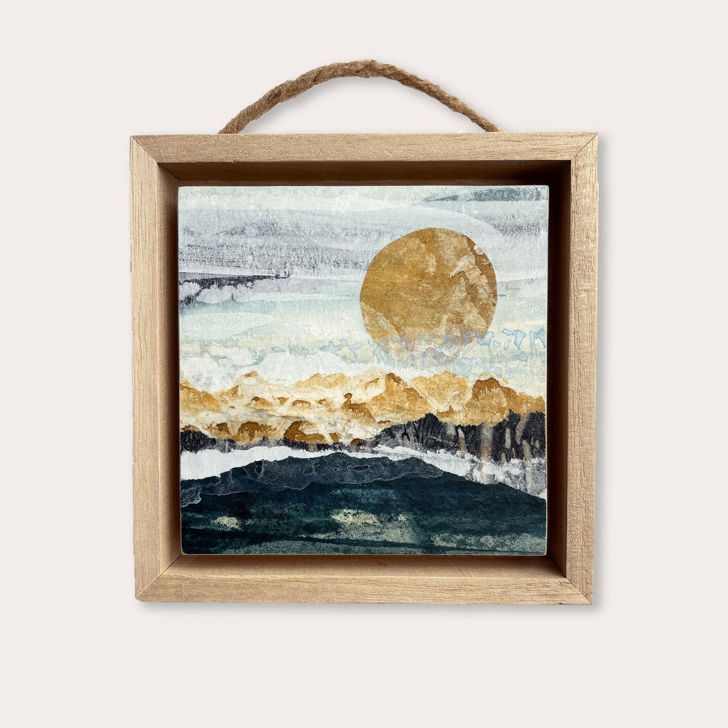 Rippling Waves I - 4"x4" Original