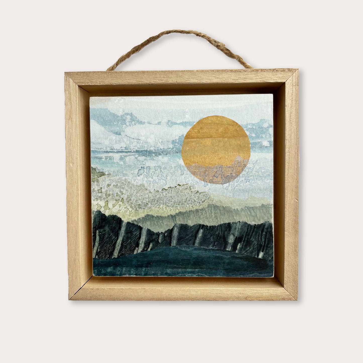 Sunlit Basin I - 4"x4" Original