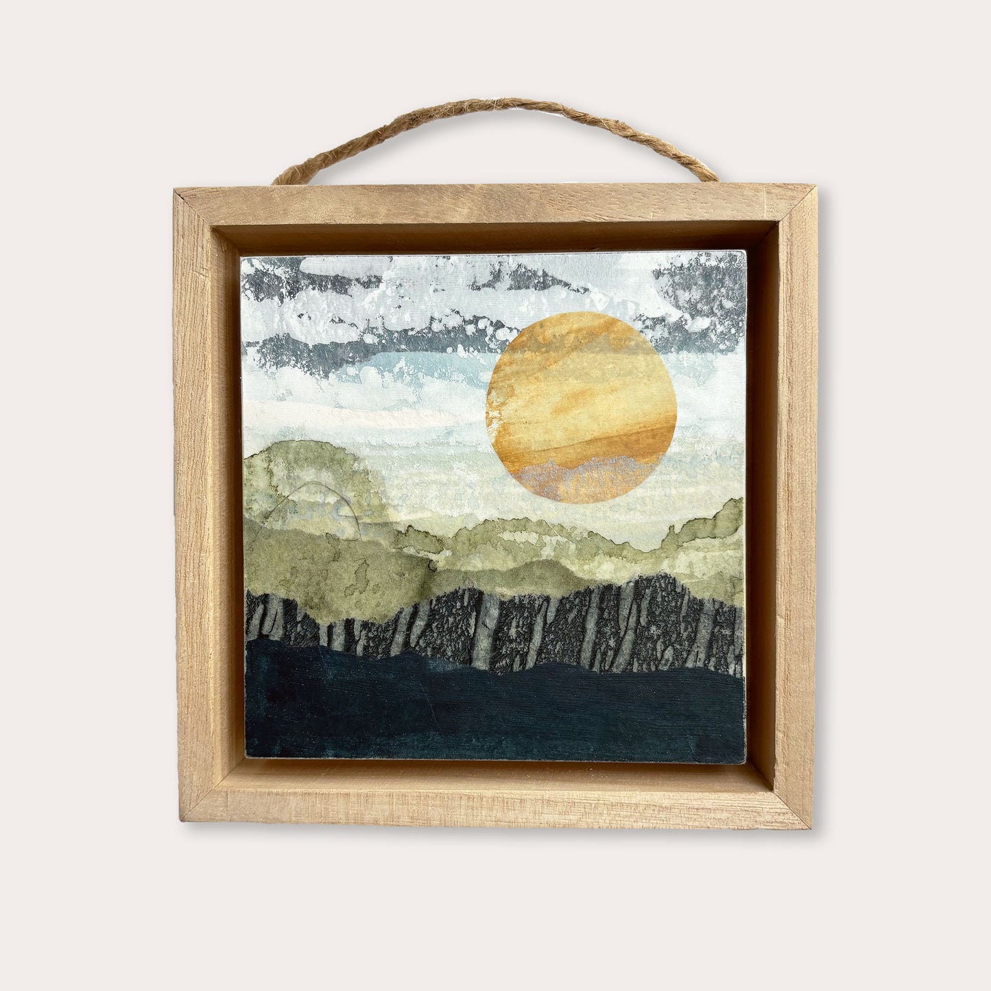 Sunlit Basin II - 4"x4" Original