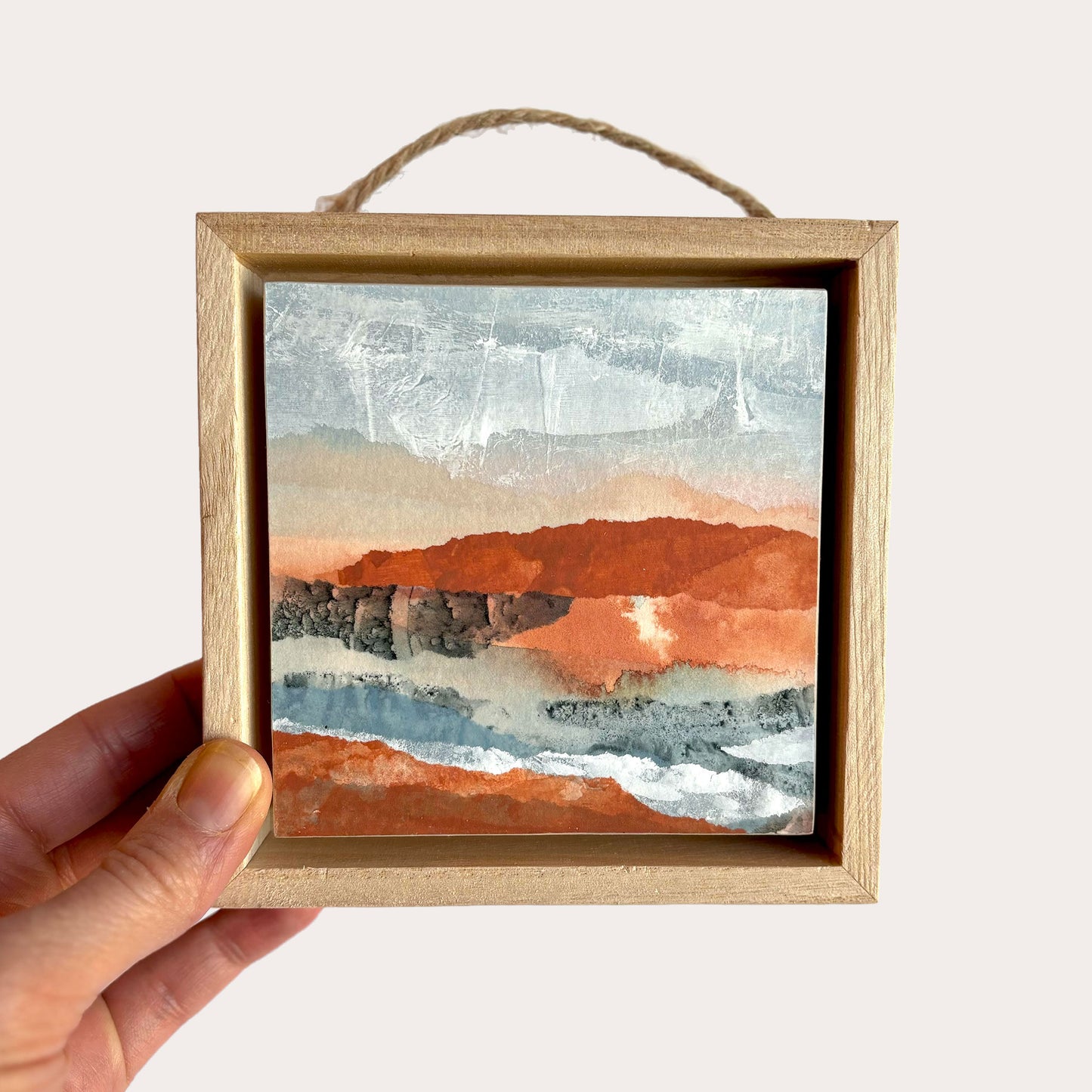 Sunset Brook I - 4"x4" Original