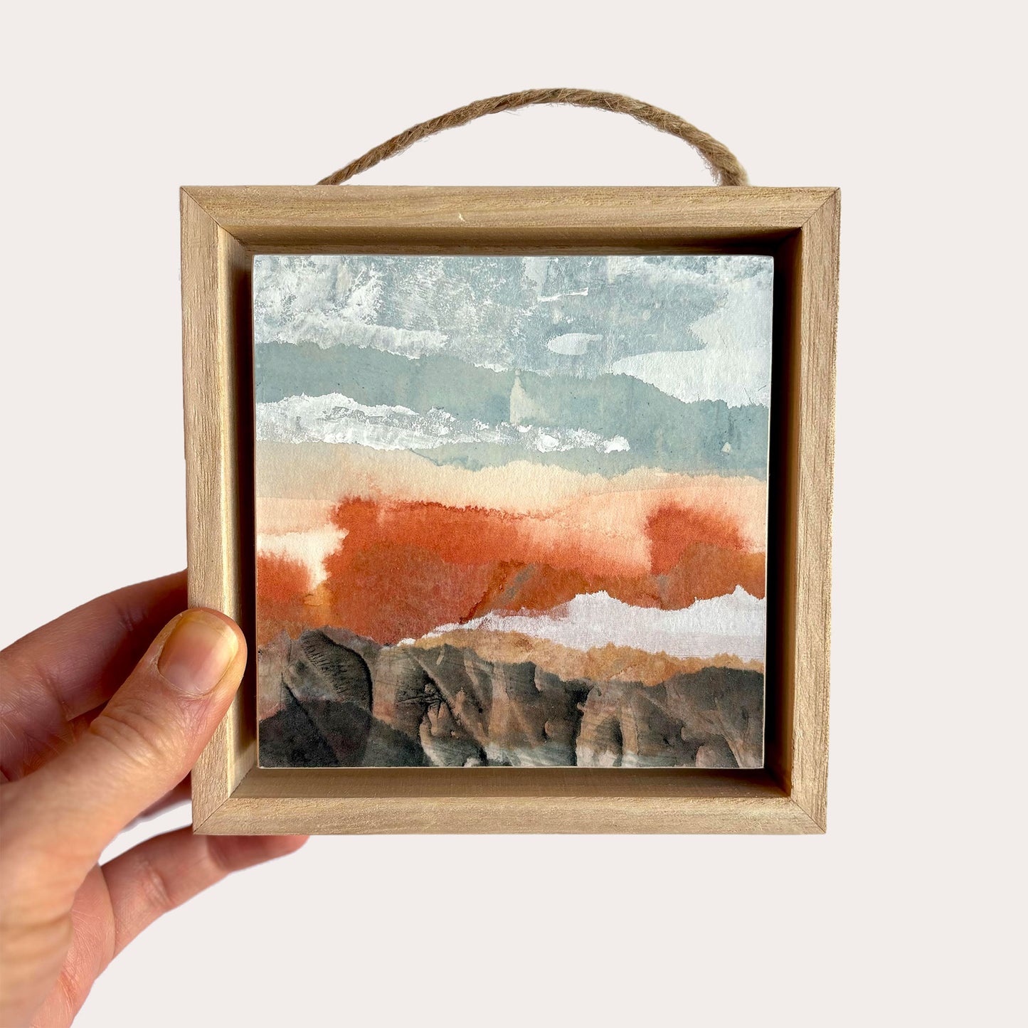Sunset Brook IV - 4"x4" Original