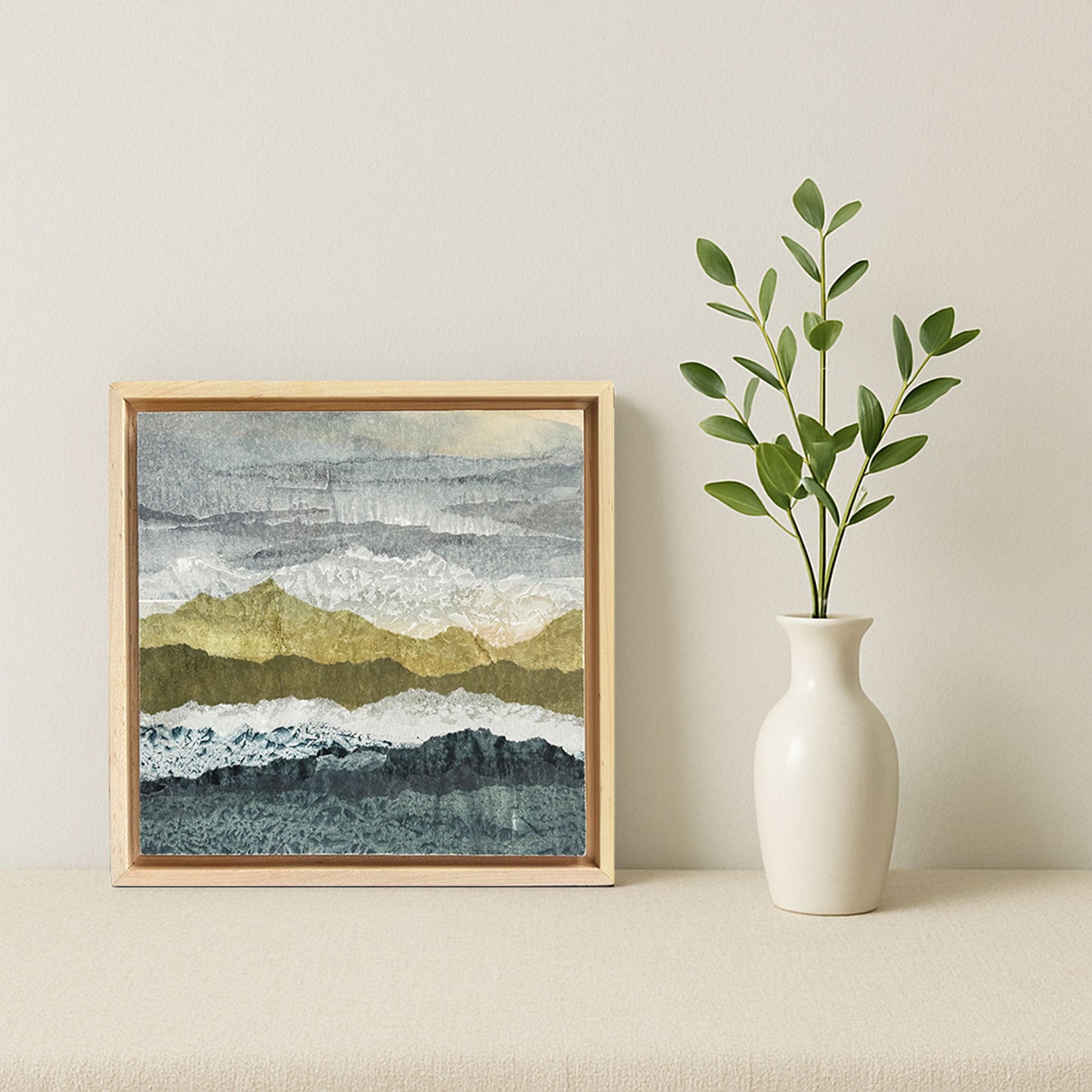 Billowing Ridges - 8"x8" Original