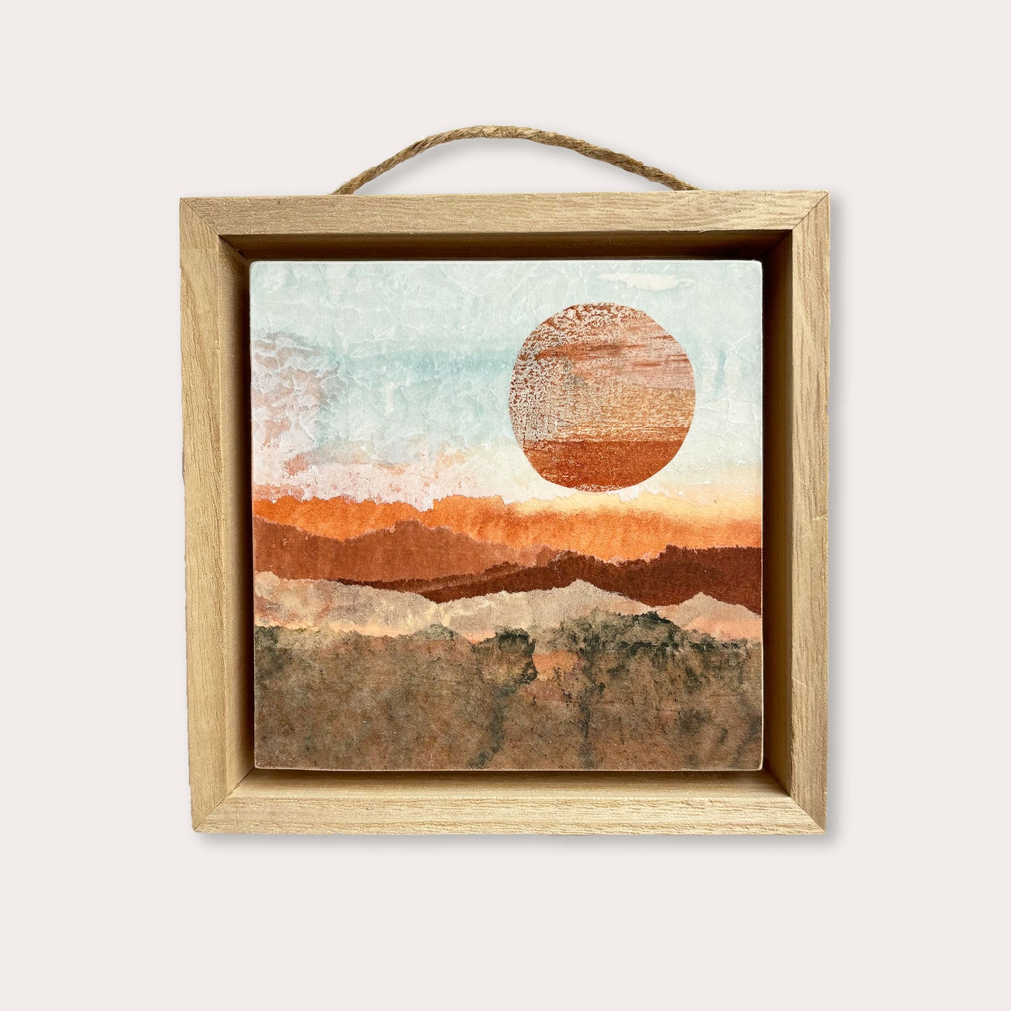 Copper Desert I - 4"x4" Original