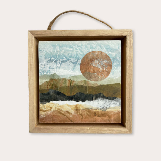 Copper Sun I - 4"x4" Original