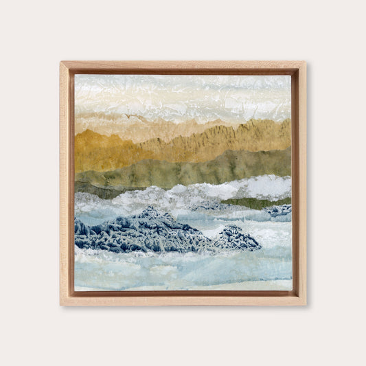 Glowing Shoreline I - 8"x8" Original