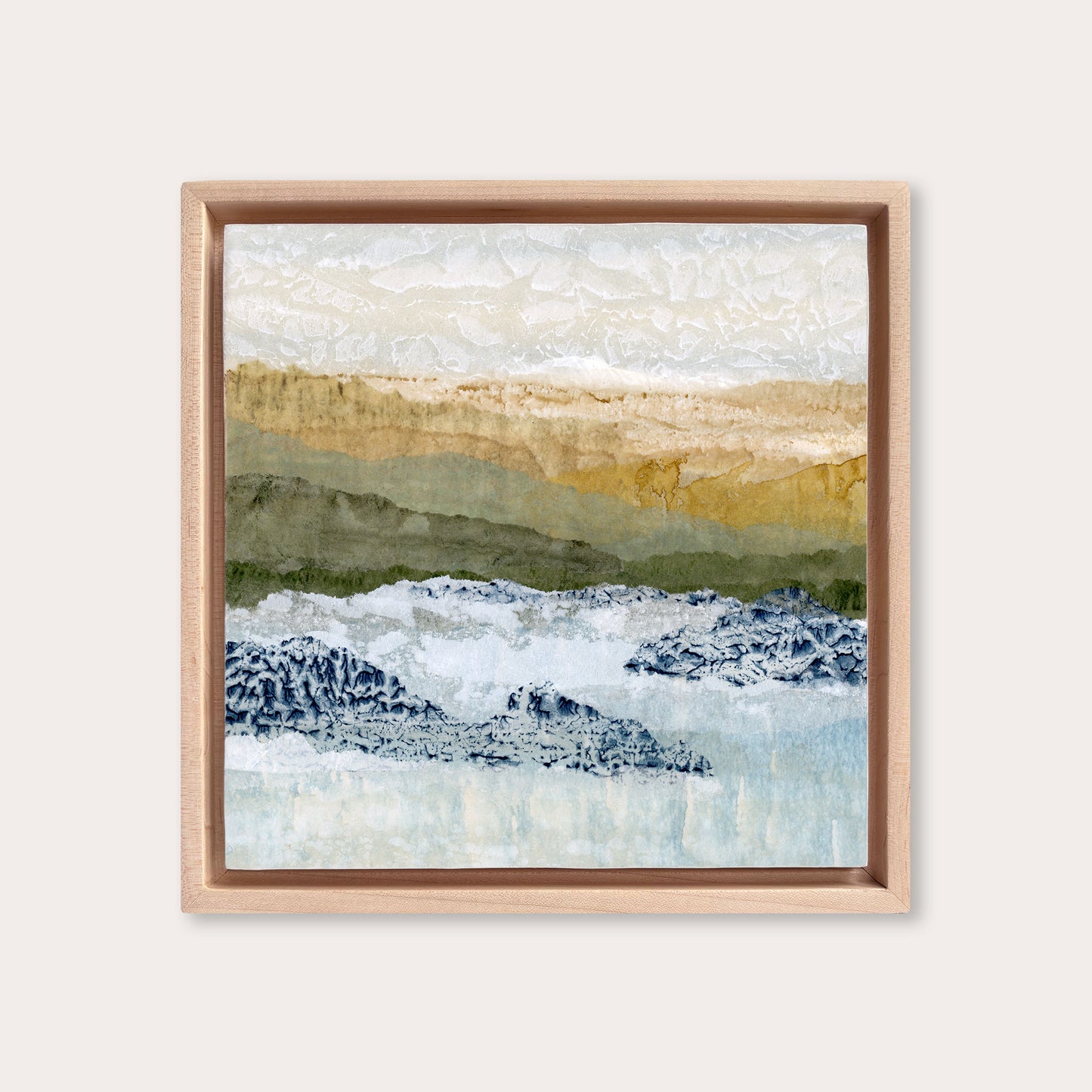 Glowing Shoreline II - 8"x8" Original