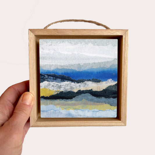 Lemon Lagoon I - 4"x4" Original