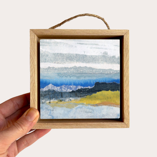 Lemon Lagoon II - 4"x4" Original