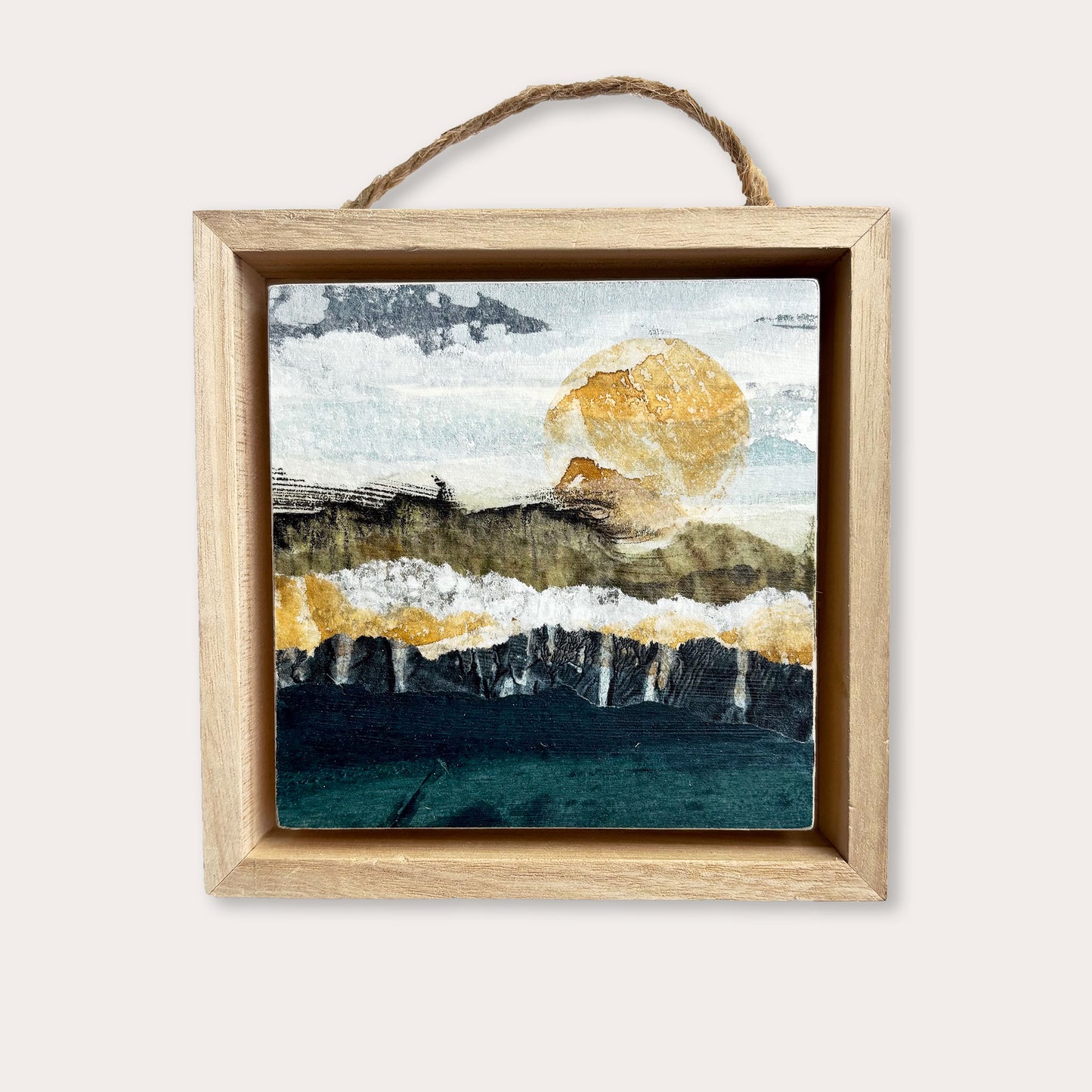 Rippling Waves II - 4"x4" Original