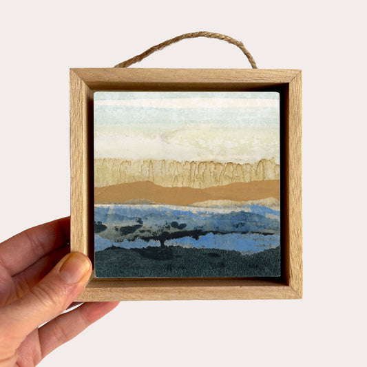 Sandstone Cliffs I - 4"x4" Original