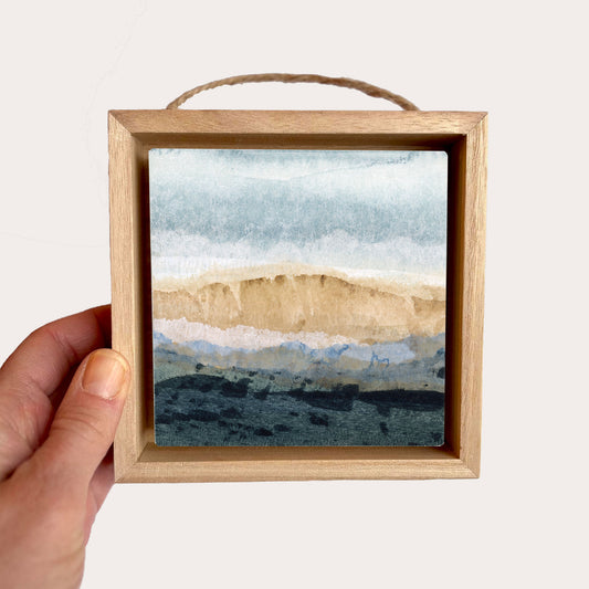 Sandstone Cliffs II - 4"x4" Original