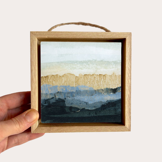 Sandstone Cliffs III - 4"x4" Original