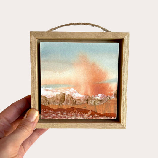 Sunset Canyon - 4"x4" Original