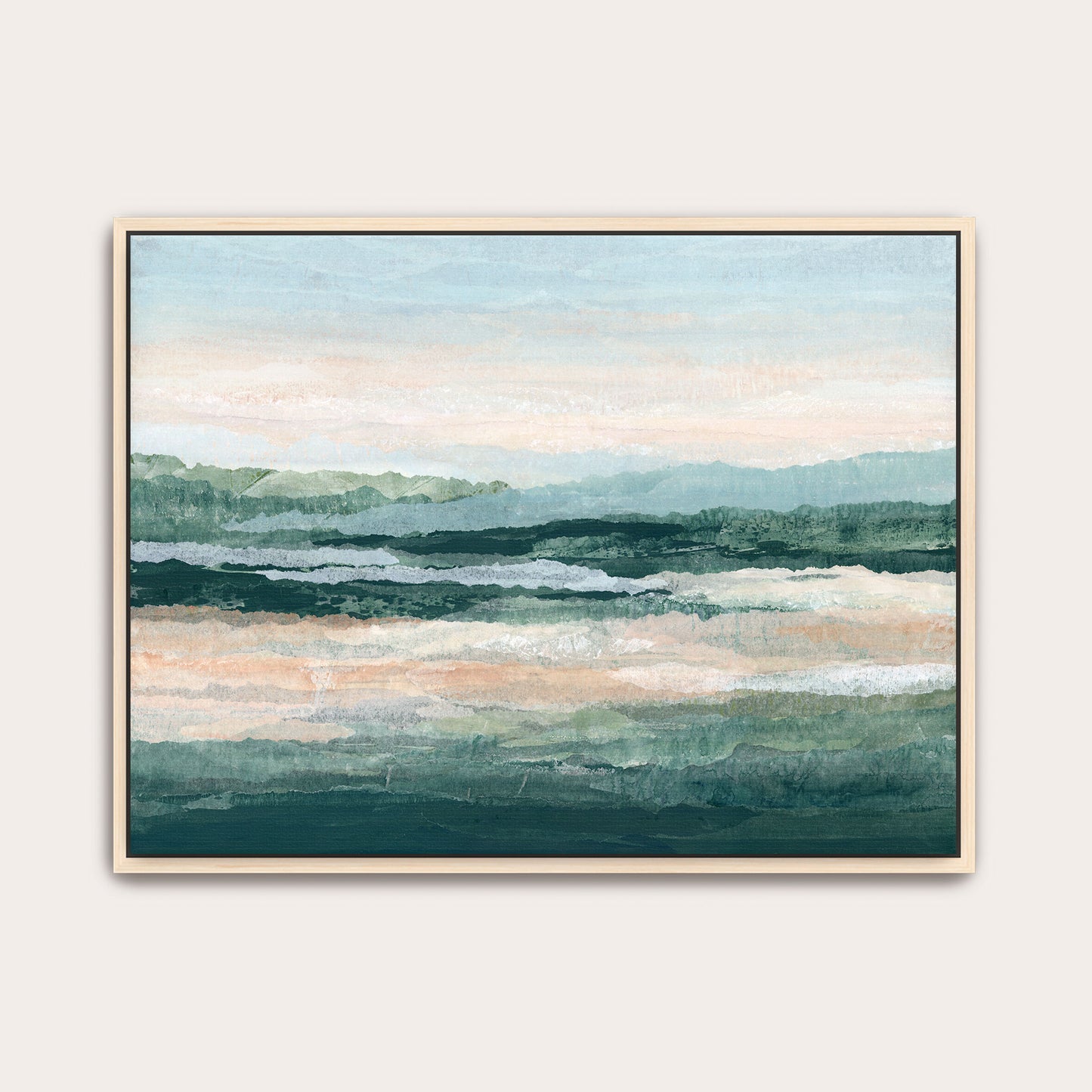 "Teal Tidelands" Art Print