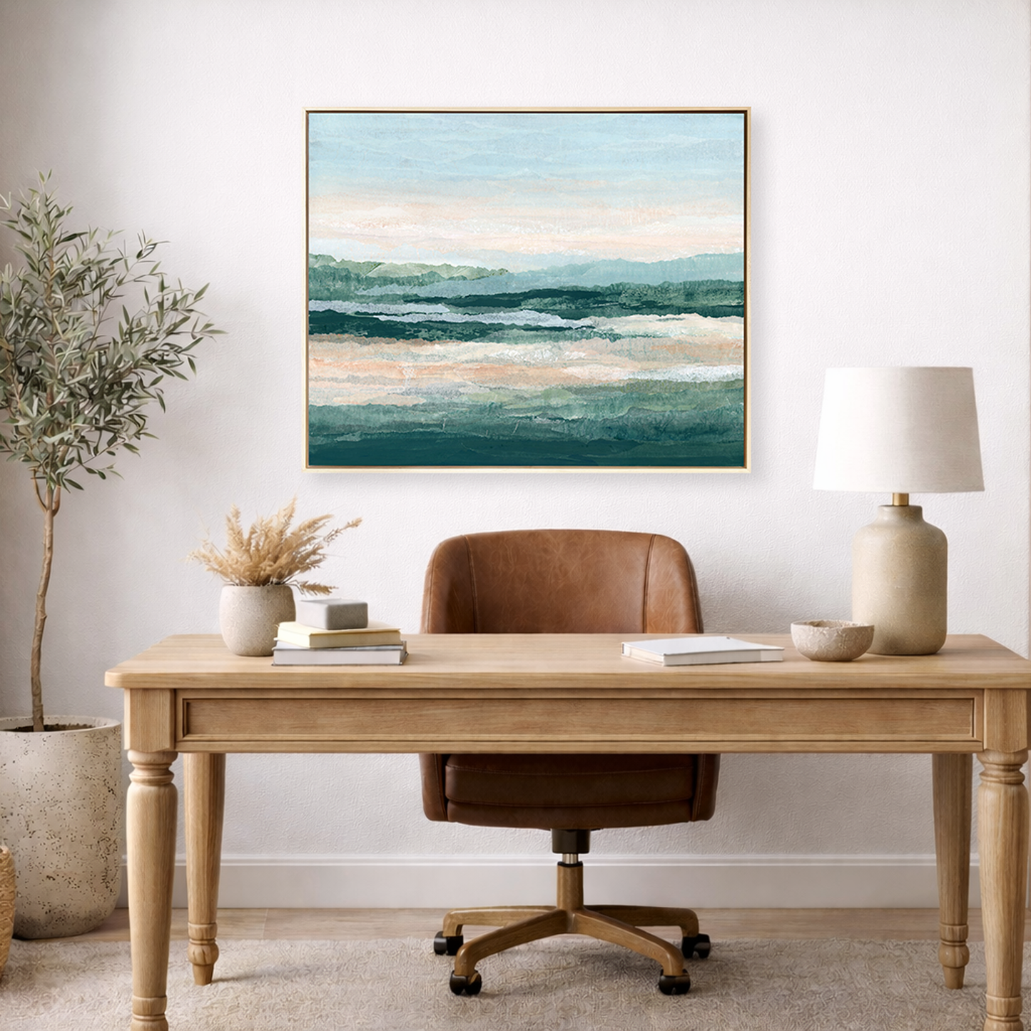 Teal Tidelands - 24"x30" Original