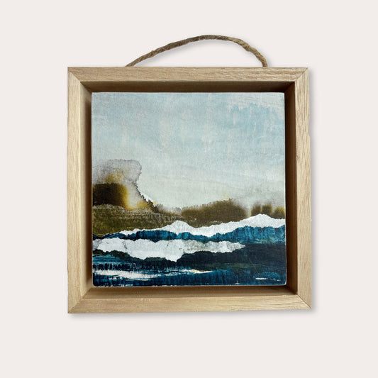 Woodland Lake II - 4"x4" Original